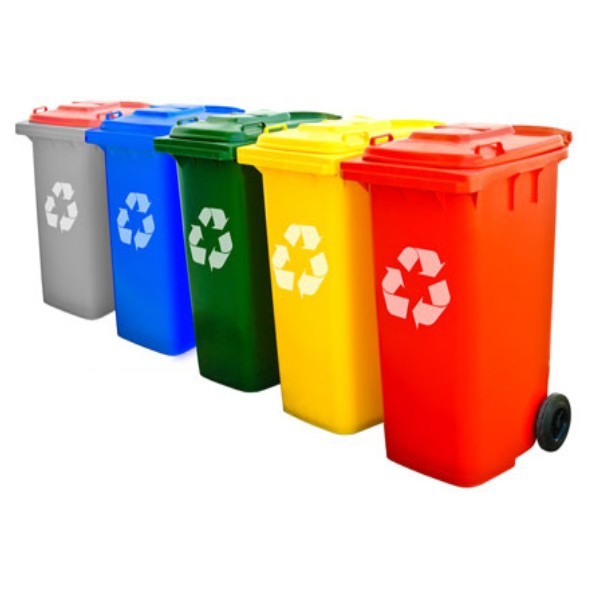 contenedores de basura metalicos